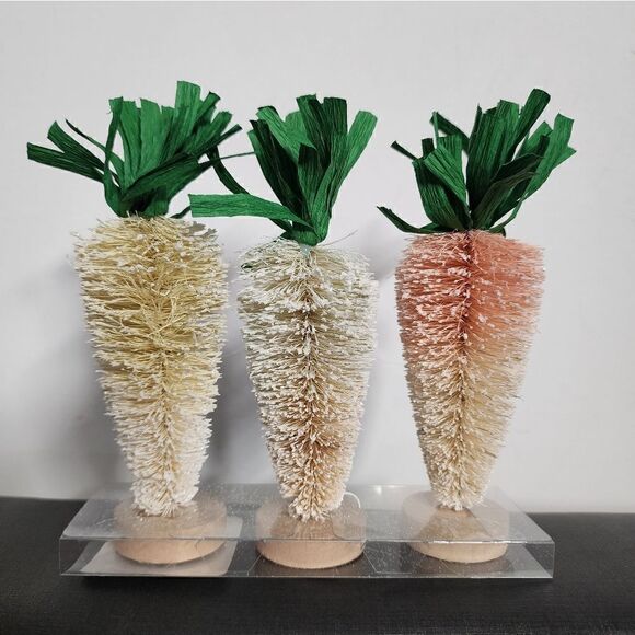 Nwt 3pc Easter Bottlebrush Carrots Spritz" - Picture 4 of 5